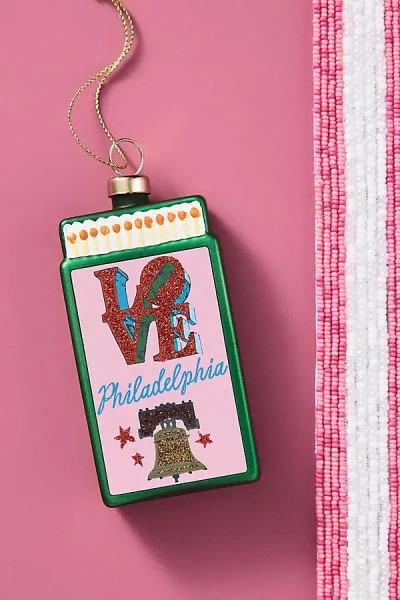 Furbish Studio Matchbook Ornament: Northeast Edition In Green