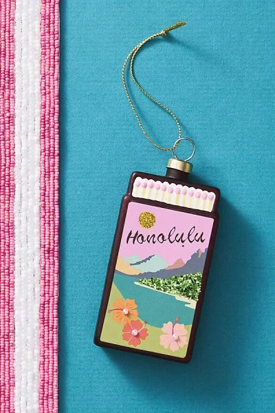 Furbish Studio Matchbook Ornament: Pacific Edition In Brown
