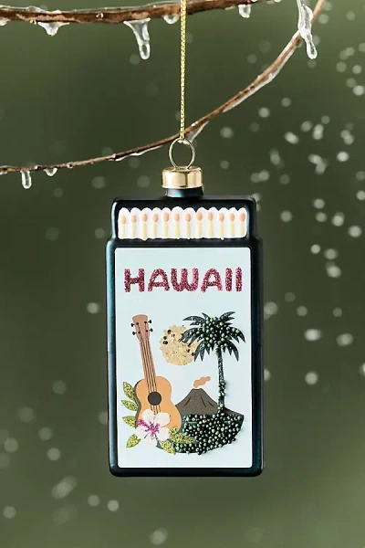 Furbish Studio Matchbook Ornament: State Edition In Blue