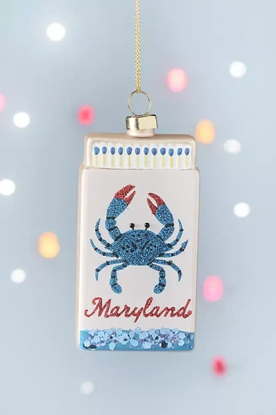 Furbish Studio Matchbook Ornament: State Edition In Multi