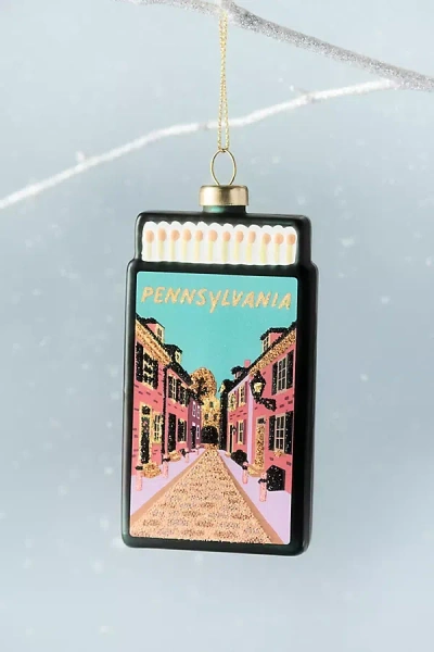 Furbish Studio Matchbook Ornament: State Edition In Multi