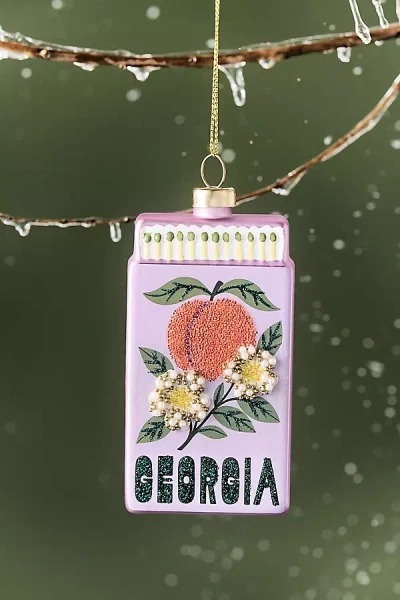 Furbish Studio Matchbook Ornament: State Edition In Multi