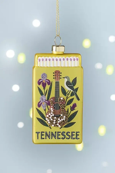 Furbish Studio Matchbook Ornament: State Edition In Yellow