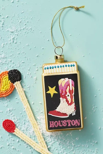 Furbish Studio Matchbook Ornament: Texas Edition In Gold