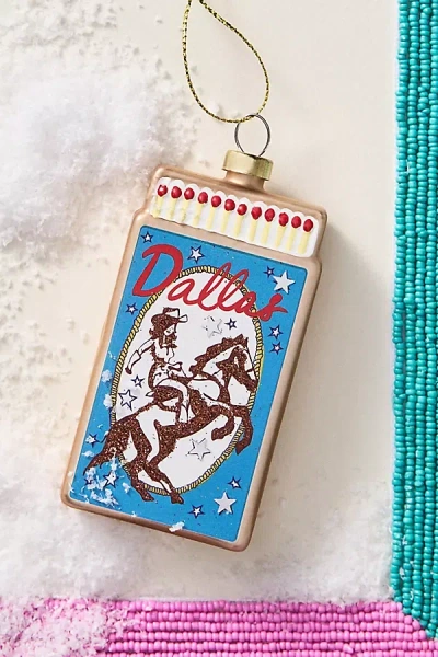 Furbish Studio Matchbook Ornament: Texas Edition In Multi