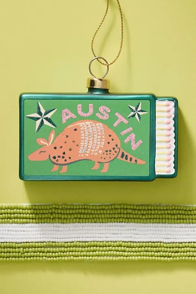 Furbish Studio Matchbook Ornament: Texas Edition In Green