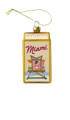 Furbish Studio Miami Matchbook Ornament In Gold