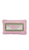 Furbish Studio Mirror Mirror Needlepoint Pillow