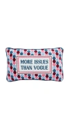 Furbish Studio More Issues Needlepoint Pillow