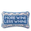 Furbish Studio More Wine Needlepoint Pillow, 15 X 9 In Multi