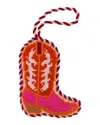 Furbish Studio Needlepoint Icon Ornament - Cowboy Boot In Animal Print
