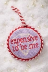 Furbish Studio Needlepoint Ornament In Red