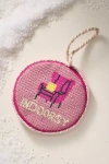 Furbish Studio Needlepoint Ornament In Pink
