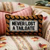 Furbish Studio Never Lost A Tailgate Needlepoint Pillow