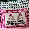 Furbish Studio Not My Circus Needlepoint Pillow In Pink
