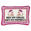 Furbish Studio Not My Circus Not My Monkeys Decorative Pillow In Pink Multi