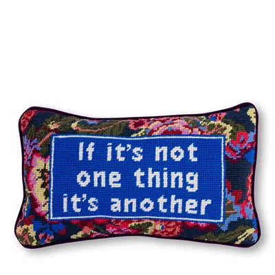 Furbish Studio Not One Thing Needlepoint Pillow, 15 X 9 In Multi
