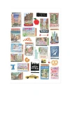 Furbish Studio Nyc Boroughs Matchbook Print 프린트 In Multi