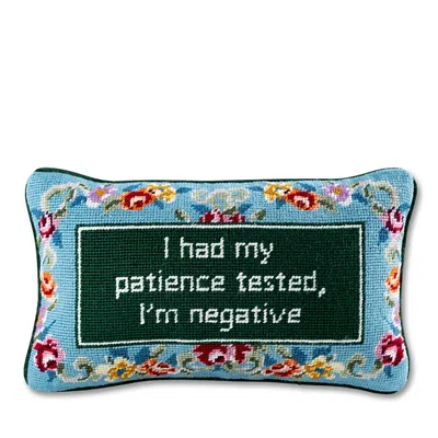 Furbish Studio Patience Needlepoint Pillow, 15 X 9 In Multi
