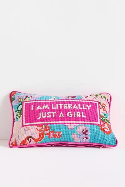 Furbish Studio Petite Needlepoint Pillow In Multi