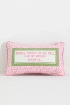 Furbish Studio Petite Needlepoint Pillow In Pink