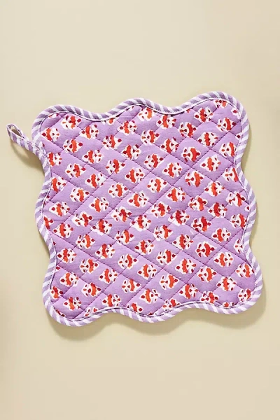 Furbish Studio Henney Pot Holder In Animal Print