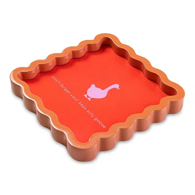 Furbish Studio Silly Goose Tray In Orange