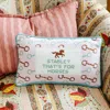 Furbish Studio Stable Needlepoint Pillow