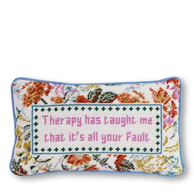 Furbish Studio Therapy Needlepoint Pillow, 15 X 9 In Multi