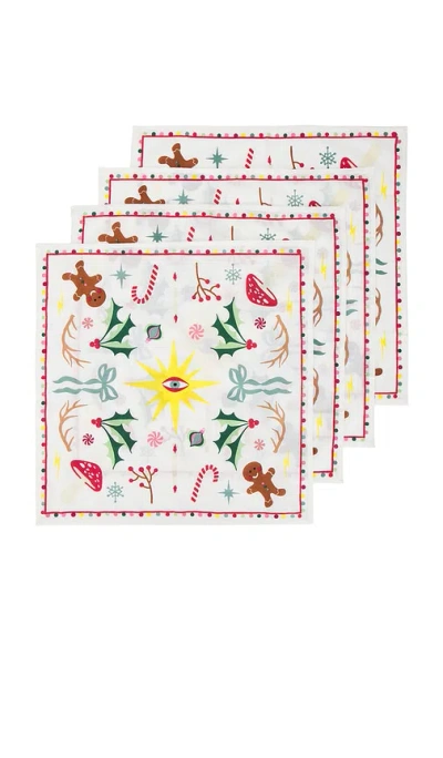 Furbish Studio Twinklemas Napkins In N,a