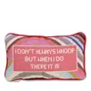 Furbish Studio Whoop There It Is Needlepoint Decorative Pillow In Red