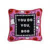 Furbish Studio You Do You Boo Needlepoint Pillow In Luxe Velvet In Multi