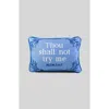 Furbish Try Me Needlepoint Pillow In Blue