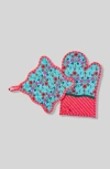 Furbish Turquoise Pot Holder & Oven Mitt In Turquoise