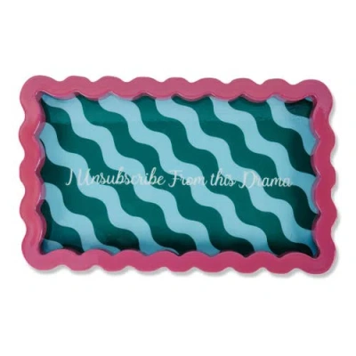 Furbish Unsubscribe Lacquer Tray In Green