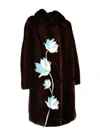 Fureco Dark Brown Coat In Dark Brown