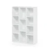 Furinno 11-cube Reversible Open Shelf Bookcase, White