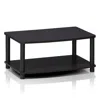 Furinno 13191dwn Turn-n-tube No Tools 2-tier Elevated Tv Stands, Dark Walnut