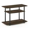 Furinno 13192 Turn-n-tube No Tools 3-tier Tv Stands, Columbia Walnut/black