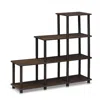 Furinno 16107wn/br Turn-n-tube Ladder Space Shelf, Walnut/brown
