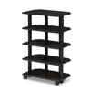 Furinno 17037ex/bk Turn-n-tube 5-tier Corner Storage Shelf, Espresso/black