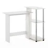 Furinno Efficient Home Laptop Notebook Computer Desk, White Oak/stainless Steel