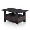 Furinno Andrey Coffee Table With Bin Drawer, Dark Walnut, 11158dwn