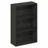 Furinno Basic 3-tier Open Shelf Bookcase, Bookshelf, Storage Organizer, Espresso In Black