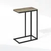 Furinno C-shaped Side Table, End Table For Couch, Sofa & Bed