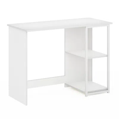 Furinno Camnus Modern Living Computer Desk 40 Inch, Solid White/white