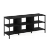Furinno Camnus Modern Living Tv Stand For Tvs Up To 60 Inch, Americano/black