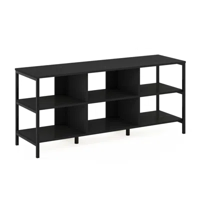 Furinno Camnus Modern Living Tv Stand For Tvs Up To 60 Inch, Americano/black In Blue
