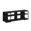 Furinno Camnus Modern Living Tv Stand For Tvs Up To 65 Inch, Americano/black
