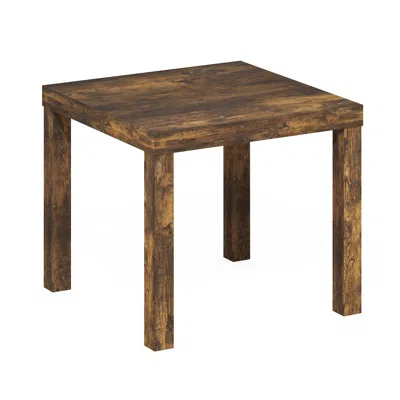 Furinno Classic Homey Square Side Table, Amber Pine